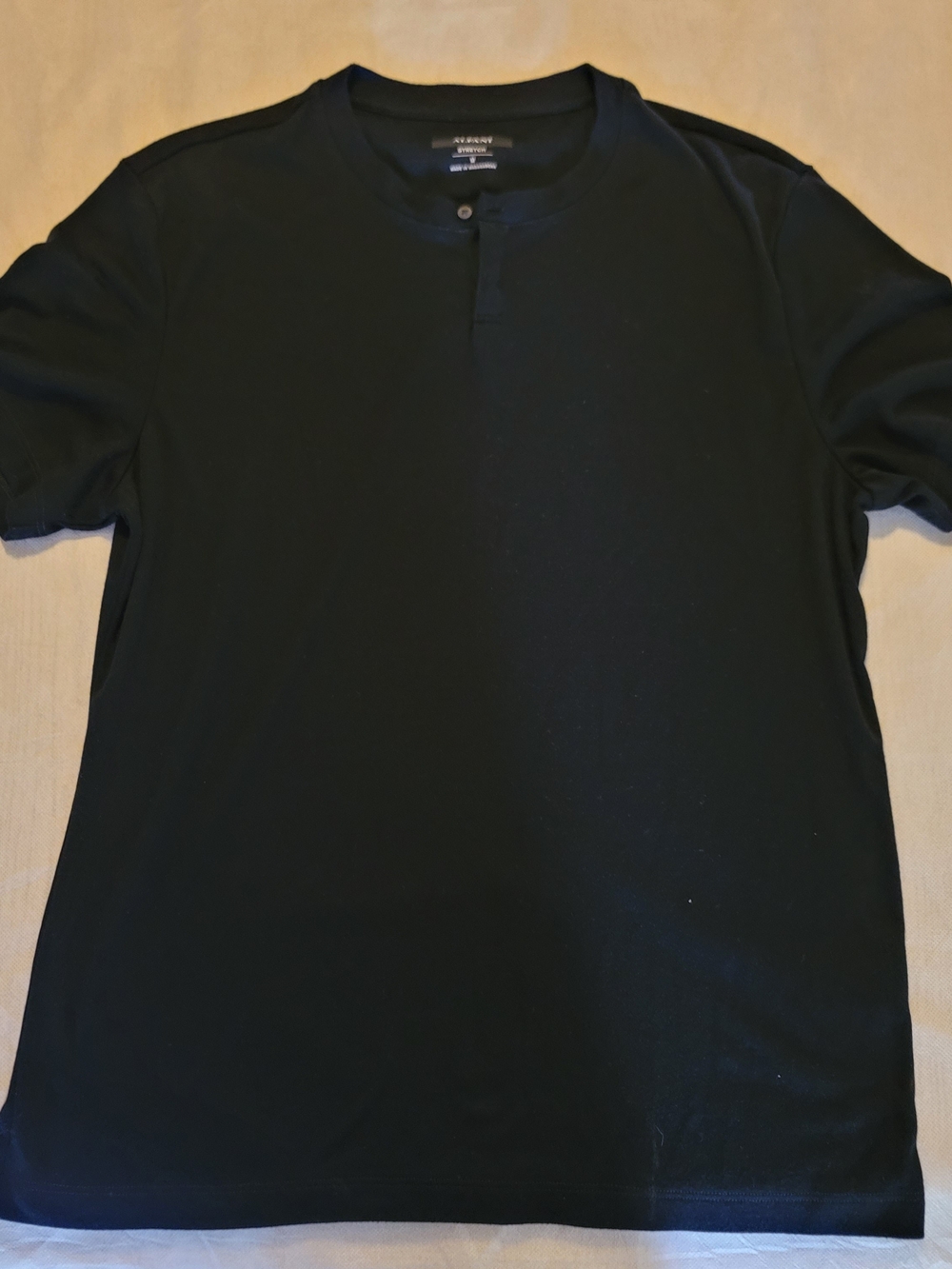 Alfani Men's Black Short-Sleeve Henley